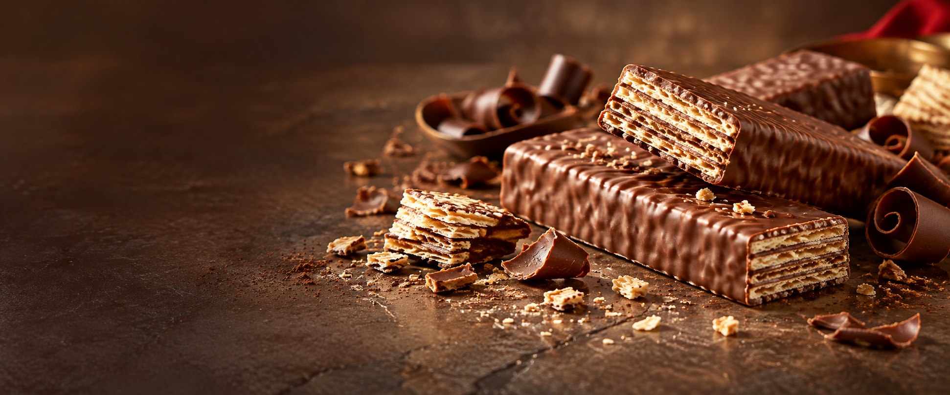 Chocolate wafer biscuits