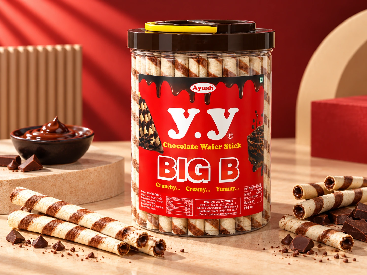 Ayush Y.Y Big B Wafer Sticks product pack